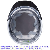 DICプラスチック ABS製ヘルメット AA11EVO-CS 通気孔無/ライナーA11・シールド付/内装HA6 スカイブルー/スモーク 1個