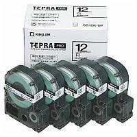 テプラPROテープカートリッジ 白 12mm 1箱（5個入）（わけあり品）