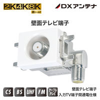 DXアンテナ 壁面TV端子 【2K 4K 8K 対応】 ノイズに強いダイキャスト構造 F形座 可動式 SU7L2S(P) 1個（直送品）