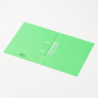 リヒトラブ フラット・ツイストリングファイル A4S 2穴 黄緑 F5000-6 4冊