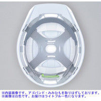 DICプラスチック ABS製ヘルメット A01 通気孔無/ライナーA01/内装HA1 ライトブルー 1個（直送品）