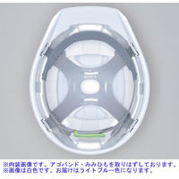 DICプラスチック ABS製ヘルメット A01 通気孔無/ライナー無/内装HA1 ライトブルー 1個