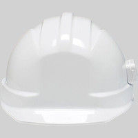 DICプラスチック ABS製 LED内蔵ヘルメット RSAL HOTALMET ホタルメット 通気孔無/ライナーRSA・内装RSA 白 1個（直送品）
