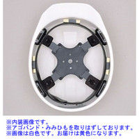 DICプラスチック ABS製ヘルメット SYA-2特大 通気孔無/ライナーSYA-2L/内装SY特大 黄 1個（直送品）