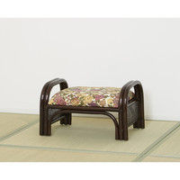 【車上渡し】関家具 ラタンらくらくスツール ロー 23462 1脚（直送品）