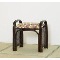 【車上渡し】関家具 ラタンらくらくスツール ハイ 35186 1脚（直送品）