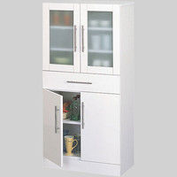 【軒先渡し】関家具 カトレア食器棚60-120 奥行380×幅600×高さ1200mm 23705 1台（直送品）