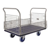 金沢車輌 スチール台車 特大型(網両面開閉式) NHT-507 1個 62-1619-91（直送品）