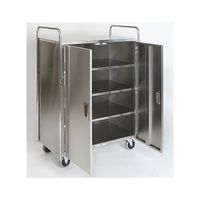 金沢車輌 ドア付ステンレスワゴン 中板3枚 SK-13R 1個 62-1623-15（直送品）