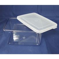 日本メデカルサイエンス シール容器 角型 1270mL M1-085-03 1個 61-3518-20（直送品）