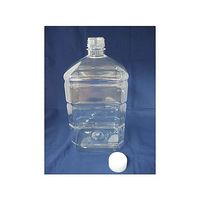 日本メデカルサイエンス ペットボトル 3L リブ付 M1-354-08 1本 61-3518-74（直送品）