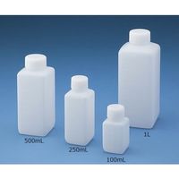 ニッコー・ハンセン Jボトル角型 細口(ナチュラル) 1L 1本 1540ー04 15-4004-55 1本(1個)（直送品）