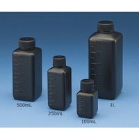 ニッコー・ハンセン Jボトル角型 細口 遮光 500mL 1本 1560ー03 15-6003-55 1本(1個)（直送品）