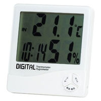 エンペックス気象計 デジタル温湿度計 温度ー10～50℃湿度20～90%RH TD-8140 1個 61-6864-95