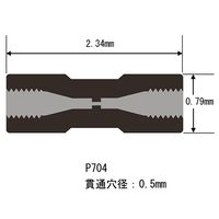 IDEX 2方ユニオン・フィッティング(コーン接続) P704ー01 P704-01 1個 62-1347-39（直送品）