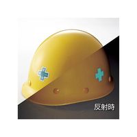 日本緑十字社 ヘルメット用ステッカー 34mm角十字 HL-131 1組(5枚) 61-9937-91（直送品）