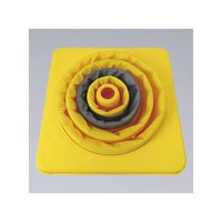 日本緑十字社 伸縮式三角コーン イエロー 小 シンシュクコーン-Y(ショウ) 1個 61-9939-19（直送品）