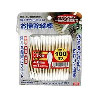 藤原産業 SK11 お掃除綿棒しずく型 4.8mm CMー1 100本入 OM-1 100ホンイリ 1個 62-2848-73（直送品）