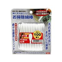 藤原産業 SK11 お掃除綿棒しずく型5.0mm OM-2 100ホンイリ 1個 62-2848-78（直送品）