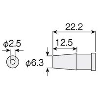 ホーザン ハンダ吸取器用ノズル LSー751 1個 61-0486-48（直送品）