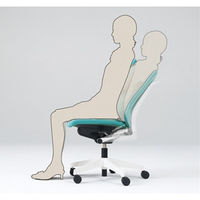 【設置込】イトーキ フルゴチェア ハイバック オフィスチェア 布張り ループ肘（フレーム・樹脂脚：ホワイト）背座：アンバーオレンジ KF-436GB （直送品）