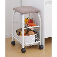 ファミリー・ライフ ワゴンチェア スワレル 幅340×奥行300×高さ530mm a15571 1台（直送品）