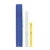 銀鳥産業 ポリ丸筒 ダブル ヘッター袋入 青 029-006 1セット(1個×4)