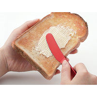 トーダイ アルミ バターナイフ レッド 01400235 1包：12本（直送品）