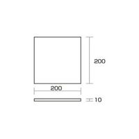 アイテック スポンジ 10×200×200ミリ KSR-1020 1個 61-7425-32（直送品）