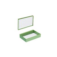 サーモフィッシャーサイエンティフィック カラースライドボックス 25枚用 青 03-448-6 1個 62-1609-40（直送品）