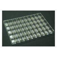 アズワン サンプル保管トレー(3枚入) 210×297×20mm 5×10マス T-011-50S(50マス)3マイ 1セット(3枚)（直送品）