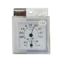 クレセル 温湿度計クリア・ミニホワイト CR-12W 1個 62-3966-10（直送品）