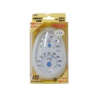 クレセル 温湿度計tamagoホワイト CR-133W 1個 62-3966-23（直送品）