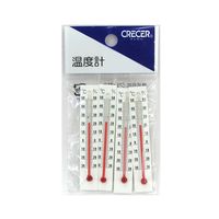 クレセル 温度計タテ4本セット DP-7S4 1セット 62-3966-31（直送品）