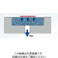 セラミック吸着テーブル 平面度15 平均気孔径2μm 180x180x15mm CAT1518SM 3-8147-03（直送品）