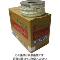 因幡電機産業 ビニル平形コード VFF 0.75mm白 0.75SQ シロ ボビンK JB 1巻 62-3146-27（直送品）