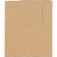大阪ポリヱチレン販売 No.140-1ハーフムーン無地（茶） 7014 1包：100枚×10（直送品）