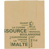 大阪ポリヱチレン販売 No.214ヨーロピアンハーフムーン（茶） 8865 1包：100枚×10（直送品）