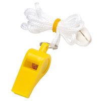 カラーホイッスル 黄 1セット（10個） 041-057 銀鳥産業