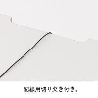 【軒先渡し】アスプルンド ES ワーキングデスクW1200 ブラック 幅1200×奥行600×高さ720mm 1台（直送品）