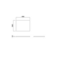 HAMILeX Acorde（アコルデ）シリーズ オプション棚板 ダークブラウン木目/ブラック 幅488×奥行380×高さ18mm AP-52 1枚（直送品）