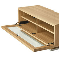 HAMILeX Favilia（ファビリア）シリーズ リビングボード ライトブラウン木目 幅994×奥行394×高さ350.5mm F-1431 1台（直送品）