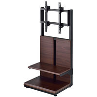 TIMEZ KF テレビスタンド ウォールナット木目調 幅500×奥行402×高さ1031/1081/1131（3段階調節可）mm KF-650 1台（直送品）