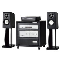 TIMEZ NX-Bシリーズ タテ型オーディオラック ブラック 幅558×奥行480×高さ600mm NX-B301L 1台（直送品）