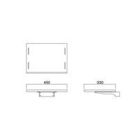 HAMILeX TF ディスプレイスタンド オプション スペアー棚板 シルバー　幅502.8×奥行440.2×高さ1033mm TFP-41S 1台（直送品）
