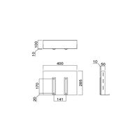 HAMILeX TFシリーズ ディスプレイスタンド オプション CPUホルダー ホワイト 幅495×奥行453×高さ727mm TFP-43S 1台（直送品）