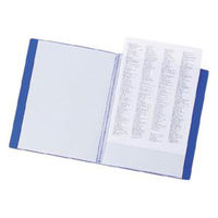 リヒトラブ リクエスト クリヤーブック B5S 20ポケット 青 G3207-8 4冊