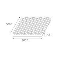 光 両面スジ入りゴム 10×300mm角 WBG10-30 1個 61-7407-61（直送品）