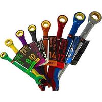 中正機械 MGW-21 カラーギアレンチ シルバー 21mm 1セット(4個)（直送品）