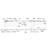 エスコ 500ー2100N・m(1”DR) トルクレンチ(ラチェット式) EA723WD-13 1台（直送品）